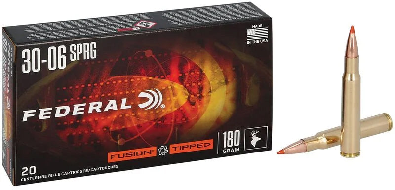 Federal - Fusion Tipped Ammo - 30-06 SPRG - 180gr - 20/Box