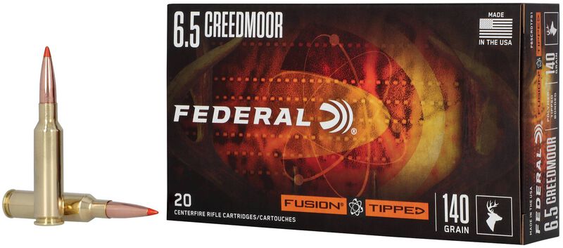Federal - Fusion Tipped Ammo - 6.5 Creedmoor - 140gr - 20/Box