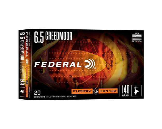 Federal - Fusion Tipped Ammo - 6.5 Creedmoor - 140gr - 20/Box