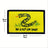 No step on snek - Gul med svart ram - Patch