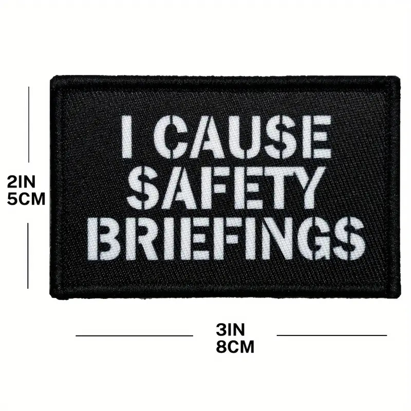 I cause safety briefings - Svart - Patch