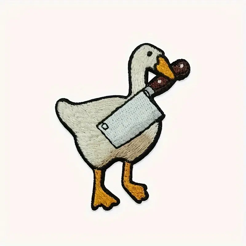 Anka med butcher kniv - Patch