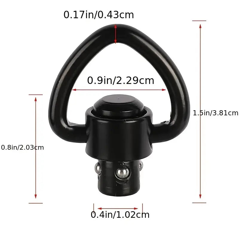 Snabbkopplings-D-Sling Swivels - QD - Steel