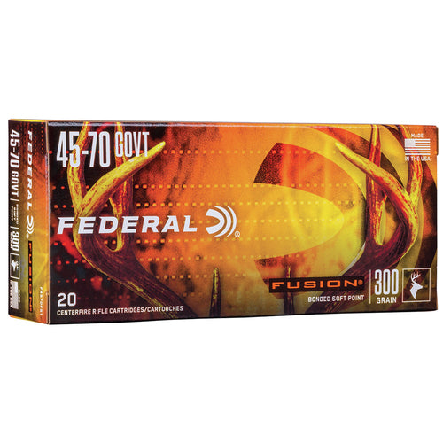 Federal - Fusion Ammunition Centerfire Rifle - 45-70 GOVT - 300gr - 20/Box
