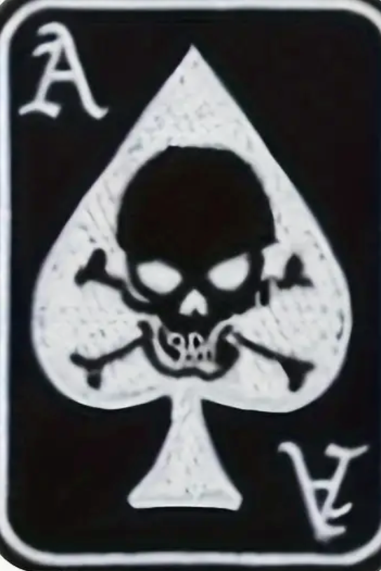 Ace of spades - Dödskalle - Patch