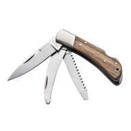 Beretta - Duiker Three Blade Knife - Brown & Orange
