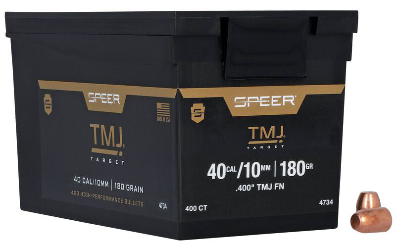 Speer - TMJ Bullets - 40 Cal (.400) - FN - 180gr - 400/Bulk