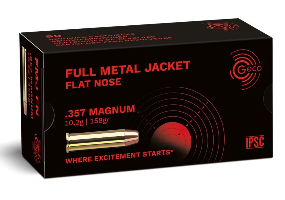 Geco - .357 Magnum - FMJ - Flat Nose - 10,2g/158gr - 50/ask