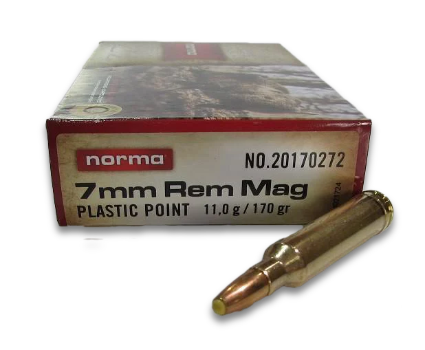 Norma - 7mm Rem Mag - Plastic Point - 11gr/170g - 20/ask