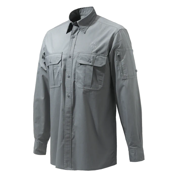 Beretta - Mortirolo Shirt long sleeve - Smoked Pearl