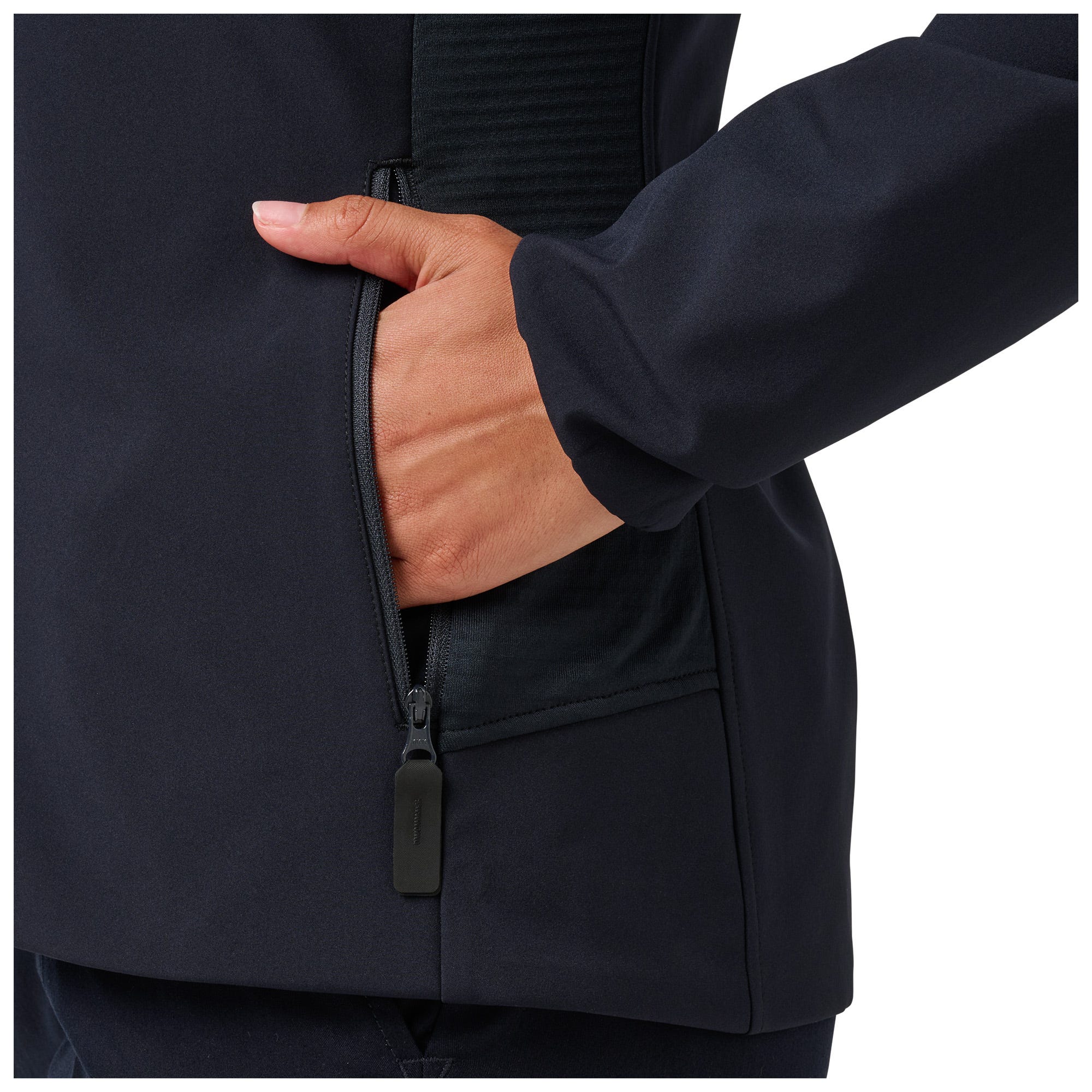 5.11 Women's Duty Softshell Jacket i Black, damjacka med fickor med dragkedja och stretchpaneler