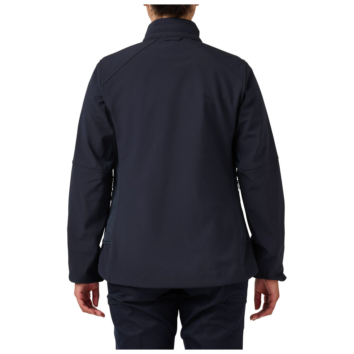 5.11 Women's Duty Softshell Jacket i Dark Navy, damjacka med fickor med dragkedja och stretchpaneler