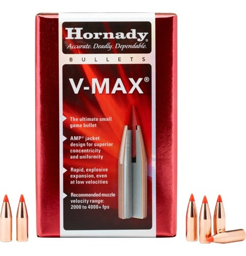 Hornady - V-MAX Bullets - 22 Cal (.224) - 50 gr - 100/Box