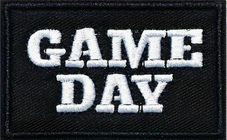 Game Day – Svart – Patch