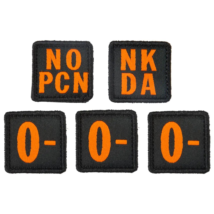 5.11 - Blood Type Patch Kit O Negative