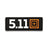 5.11 Logo Patch – kardborrepatch med 5.11-logotyp, laserskuren