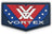 Vortex Stars Patch – kardborrepatch med stjärndesign och Vortex-logotyp