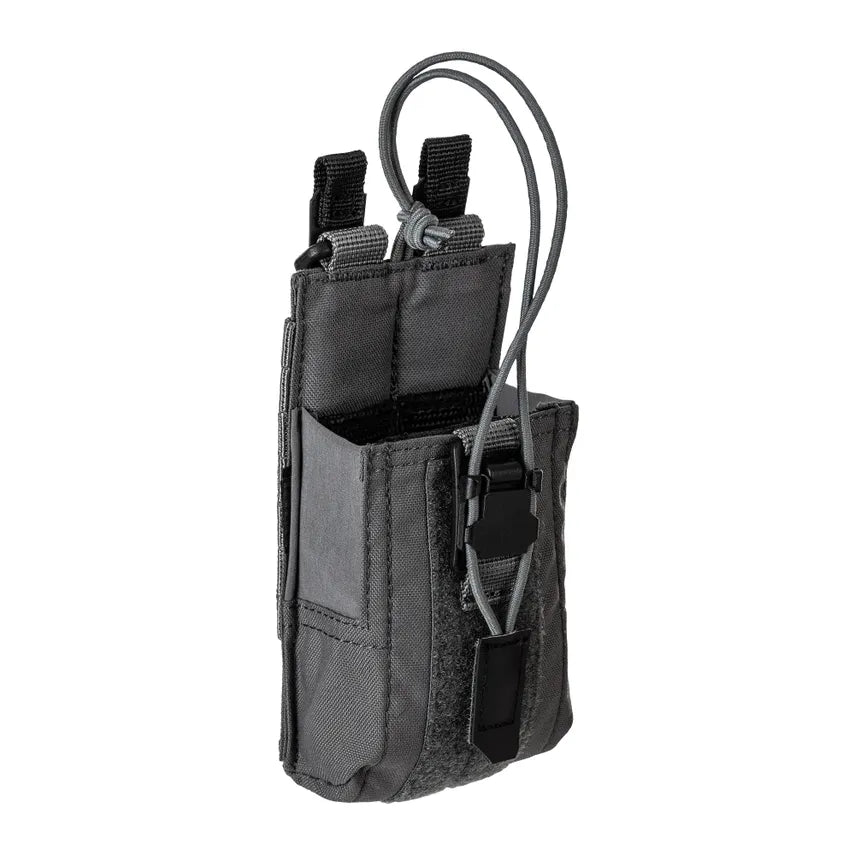 5.11 Flex Radio 2.0 Pouch – radioficka i färgen Storm med Fidlock och MOLLE-fäste