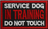 Service dog in training - Do  not touch  - Svart/Röd - Patch