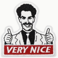 Borat - Very nice - Vit - Patch