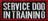 Service dog in training - Svart/röd - Patch