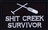 Shit creek survivor - Svart- Patch