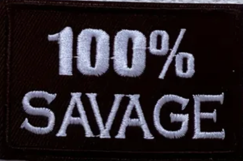 100% Savage - Svart - Patch