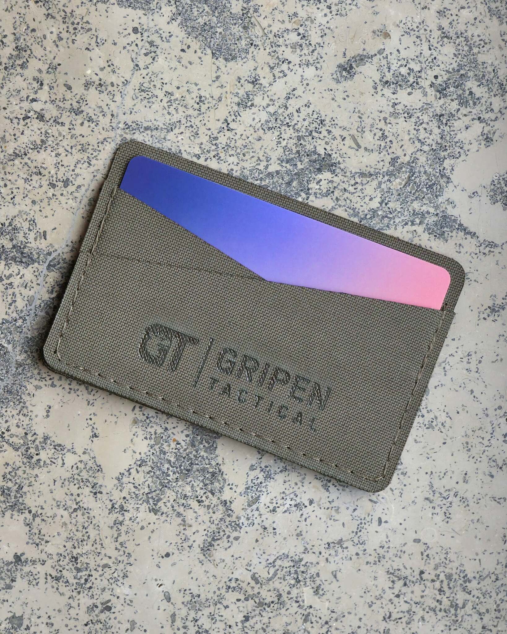 Gripen Tactical CardVault lågprofilerad korthållare i Cordura PALStex för 1–2 kort