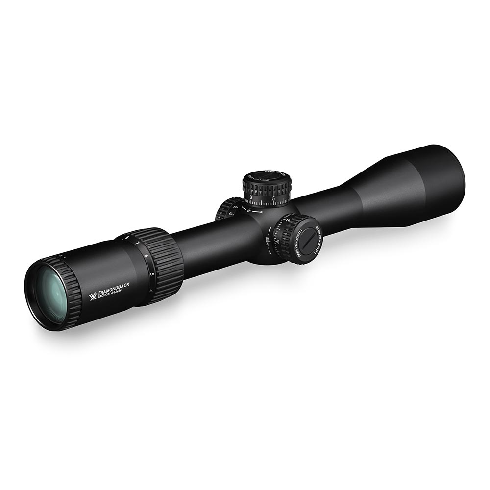 Vortex Diamondback Tactical, 4-16x44, EBR-2C MRAD, FFP, kikarsikte, långhållsskytte, 30 mm mellantub, parallaxjustering