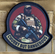 Chubby but Dangerous - Svart - Patch