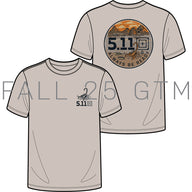 5.11 Desertcap kortärmad T-shirt i färgen Sand dune
