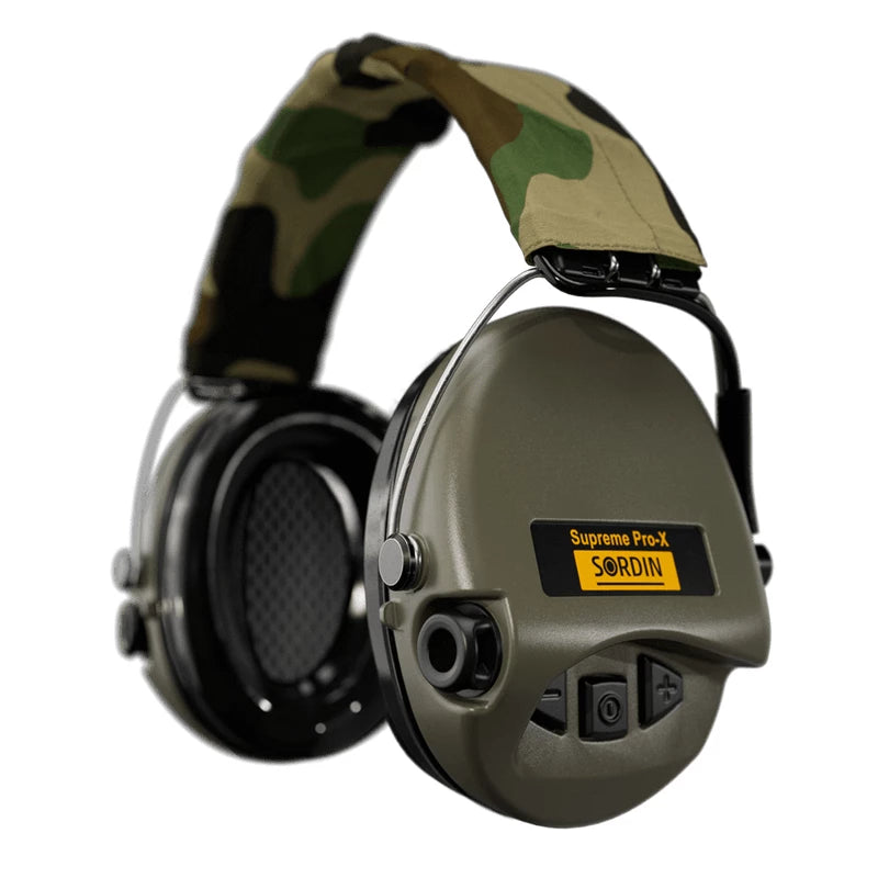 Sordin - Supreme Pro-X H2 Headband Green/Camo PVC