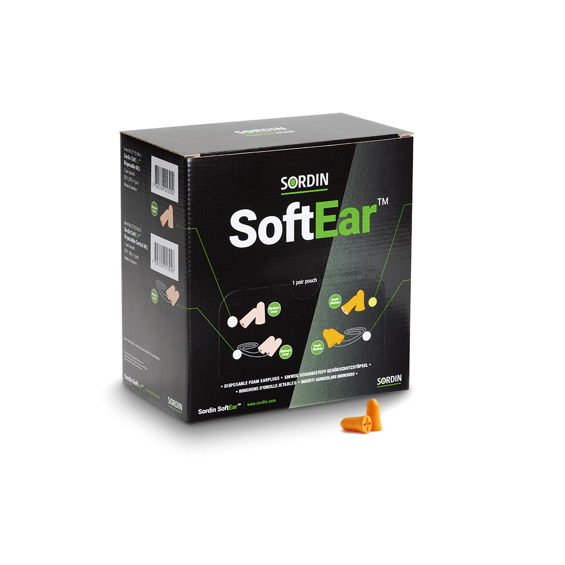 Sordin - SoftEar Disposable Orange (S/M) 200x1p