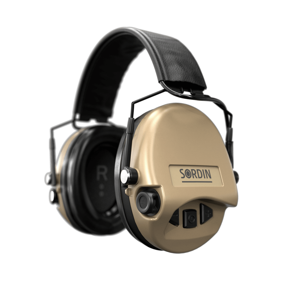 Sordin - Supreme MIL AUX SFA - Slim Headband - Sand - GEL