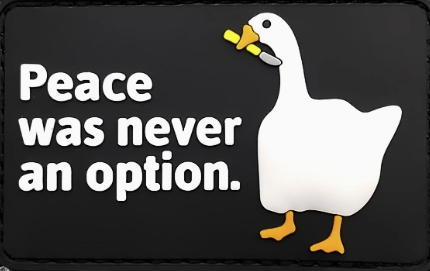 Peace was never an option - Patch - PVC