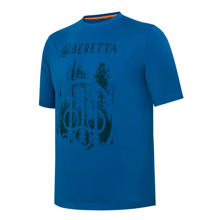 Beretta - Outline T-Shirt - Blue Twilight