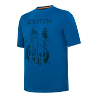 Beretta - Outline T-Shirt - Blue Twilight