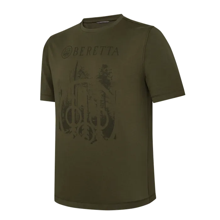 Beretta - Outline T-Shirt - Dark Olive