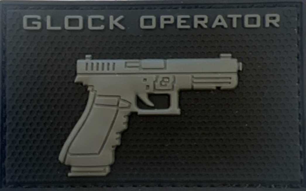 Glock Operator - Grå - Patch - Pvc