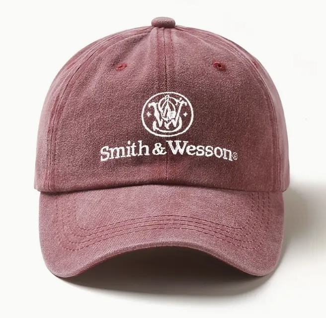 Smith & Wesson - Cap - Wine Red - White text