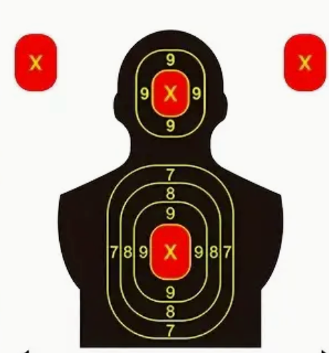 Fluorescent Splatter Target - X - 200 Pack