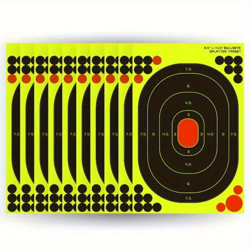 Fluorescent Splatter Target - Bullseye
