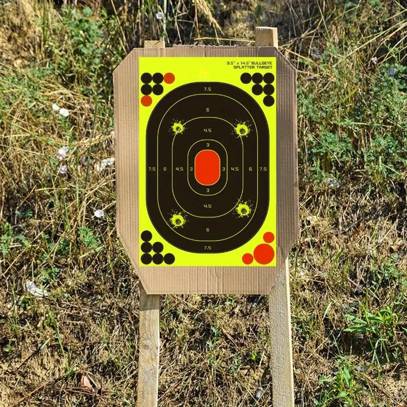 Fluorescent Splatter Target - Bullseye