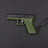 Glock - Keychain - Samlarpistol - Grön