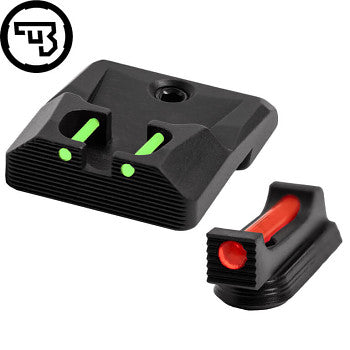 CZ - P-10 - Fast siktes set med fiberoptik - Original CZ - 1,5mm Röd - Grön