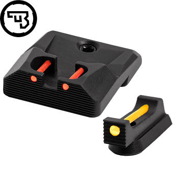 CZ - P-10 - Fast siktes set med fiberoptik - Original CZ - 1mm Gul - Röd