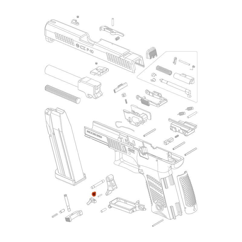 CZ - P-10 - Trigger Safety Spring - #26