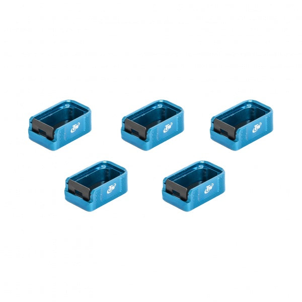 Toni System - CZ Shadow - Kit 5x Easy on magazine base pad (quick release) +2 rounds - Blå