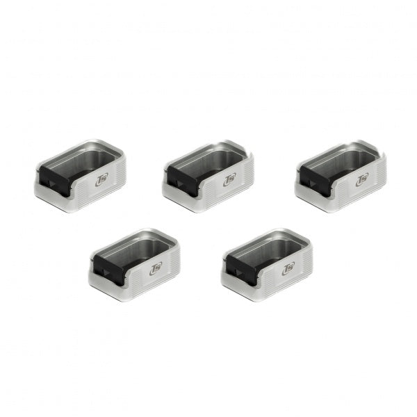 Toni System - CZ Shadow - Kit 5x Easy on magazine base pad (quick release) +2 rounds - Silver