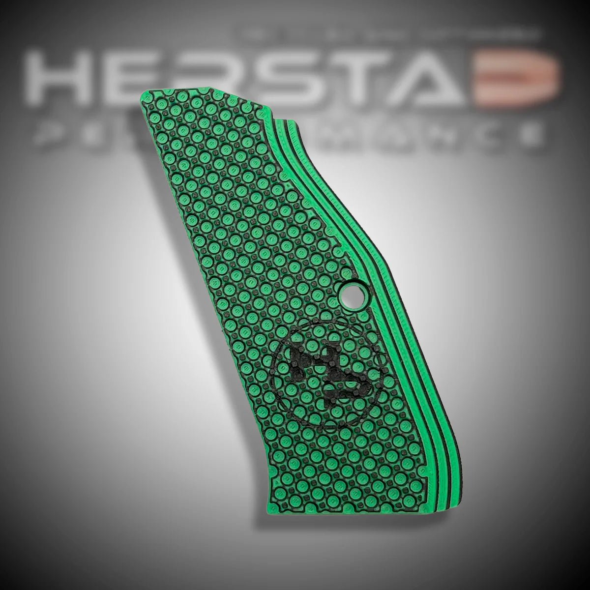 Herstad Performance - CZ Shadow 2 - Thin Flat - Long - Green/Black (Black logo)